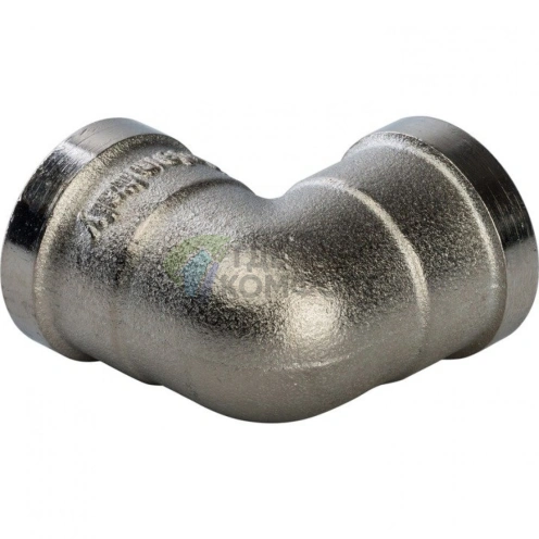 Угольник Stout внутренняя/внутренняя резьба латунный ВВ 3/8 никелированный - фото 4