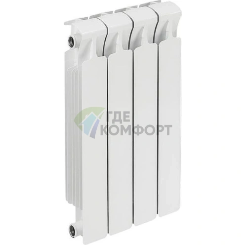 Биметаллический радиатор RIFAR Monolit Ventil 350 4 секции НП левое - фото 1