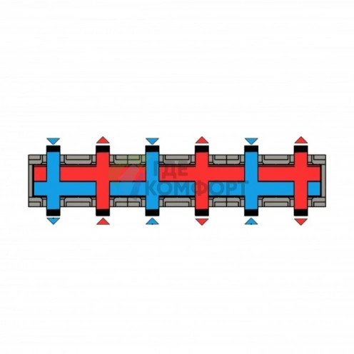 Распределительные коллекторы из нержавеющей стали AISI 304 без гидрострелки в теплоизоляции ПроксиТерм серии Expert GK 5 Expert - фото 5