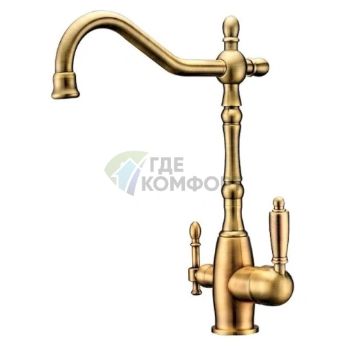 Смеситель Zorg Clean Water ZR 312 YF-33-BR для кухни с фильтром для чистой воды - фото 1