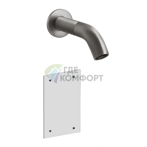 Электронный настенный смеситель GESSI 316 CESELLO для раковины, цвет «матовый графит» (54414#239) - фото 1
