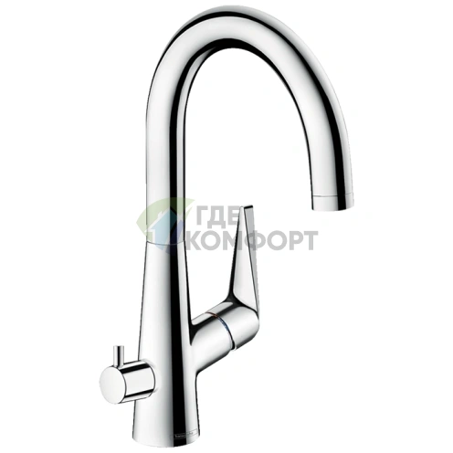 Кухонный смеситель Hansgrohe Talis S M51 однорычажный с поворотным изливом, хром (72811000) - фото 1