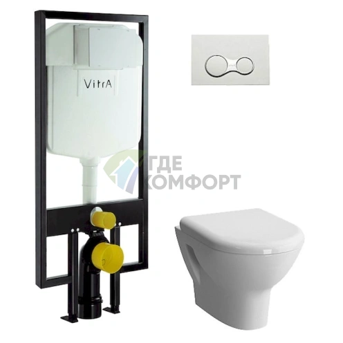 Инновационный комплект VitrA Zentrum 4 в 1 с эргономичным микролифтом - фото 1