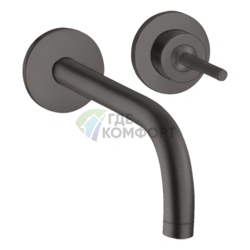 Смеситель для раковины AX Uno в цвете шлифованный черный хром (38116340) - фото 1