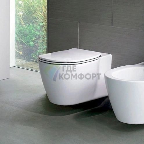 Комплект унитаза с инсталляцией: чаша Ideal Standard Connect AquaBlade, сиденье с микролифтом и шумоизолирующая система Geberit - фото 9