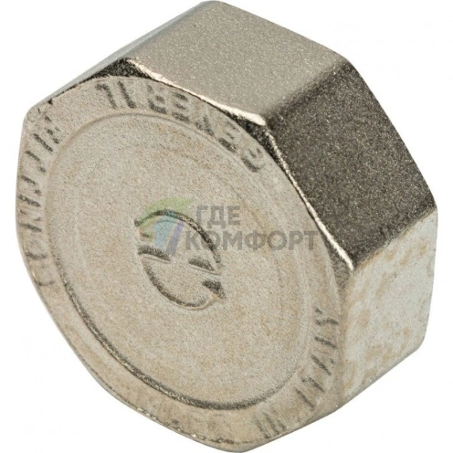 Заглушка STOUT ВР 1 1/4 внутренняя резьба никелированная - фото 3