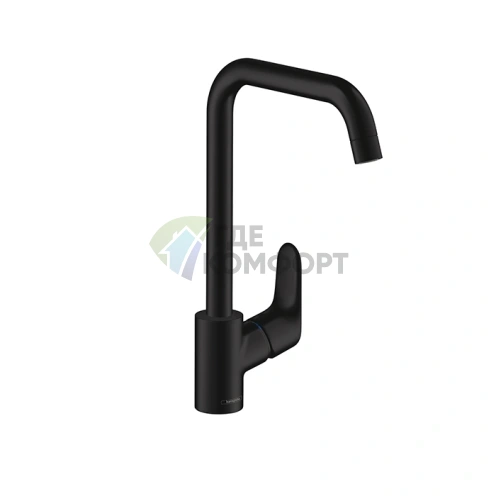 Смеситель для кухни Hansgrohe Focus с поворотным изливом, черный матовый (31820670) - фото 1