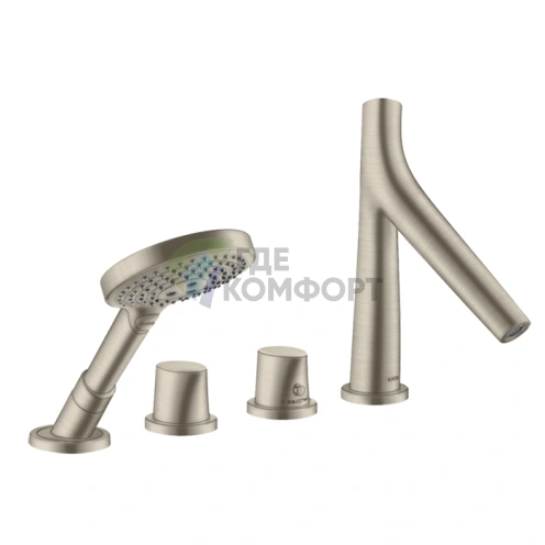 Термостат для ванны AX Starck Organic в шлифованном никеле (12426820) - фото 1