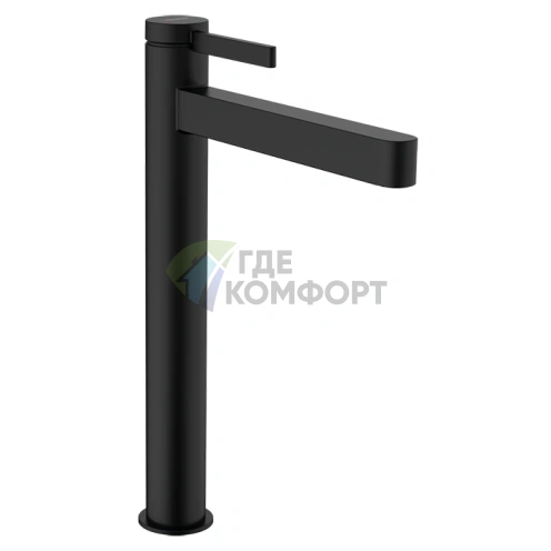 Смеситель для раковины Hansgrohe Finoris 260 с технологией hRiser, матовый черный (76070670) - фото 1