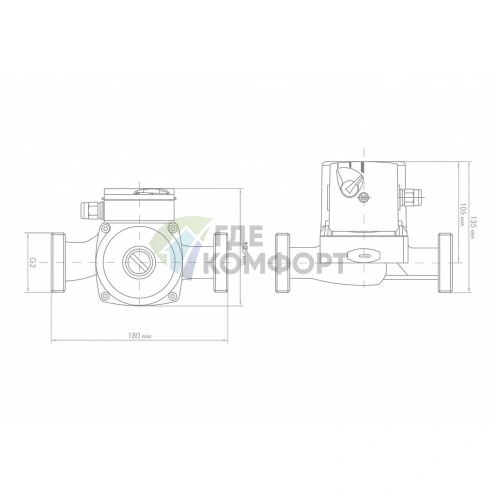 Циркуляционный насос Джилекс Циркуль 32/40 - фото 3