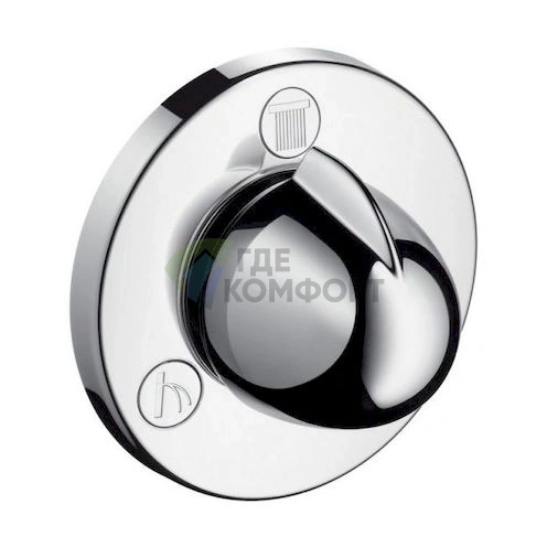 Переключатель потоков Hansgrohe Trio/Quattro E для ванны с душем 15931000 - фото 1