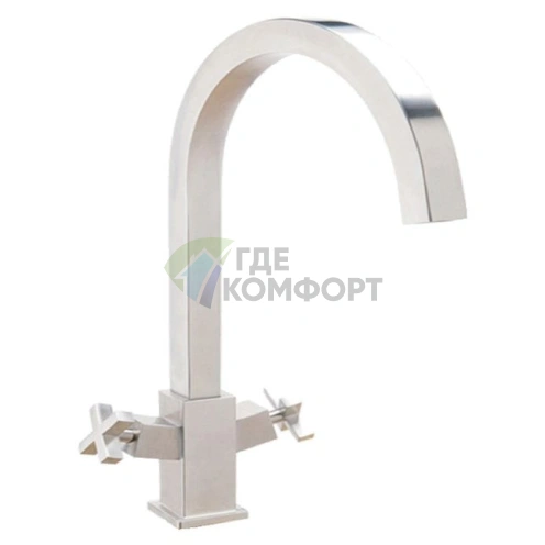 Смеситель Zorg Inox Pallas для кухни: прочность и стиль из нержавеющей стали - фото 1