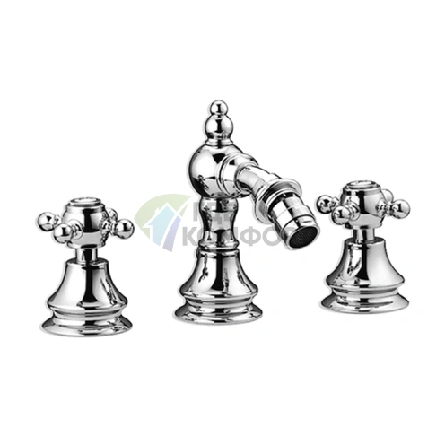 Смеситель для биде SIMAS VICTORIA на 3 отверстия, хром (VIBB cr) - фото 1