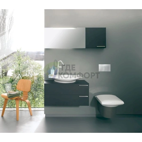 Кнопка смыва унитаза Jacob Delafon E4316-CP в хромированном исполнении - фото 2