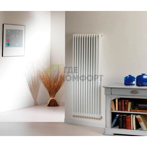 Трубчатый стальной радиатор Zehnder Charleston 3180/04 секции c боковым подключением 3/4 - фото 4