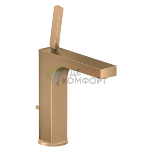 Смеситель для раковины AX Citterio в цвете шлифованная бронза (39031140) - фото 1