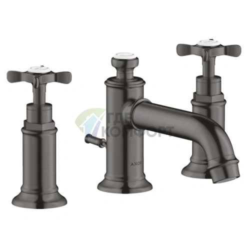 Смеситель для раковины AX Montreux 30, шлифованный черный хром (16536340) - фото 1