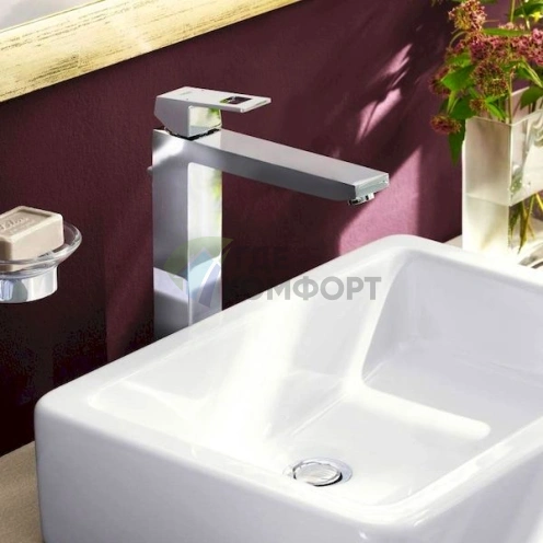 Стильный смеситель Grohe Eurocube 23406000 для раковины - фото 2