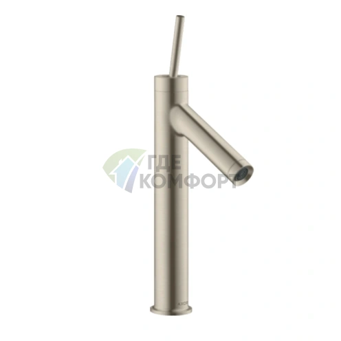 Стильный смеситель AX Starck для раковины в цвете шлифованный никель (10123820) - фото 1