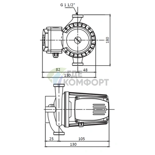 Циркуляционный насос Shinhoo BASIC S 25-6S 180, 71211002 - фото 7