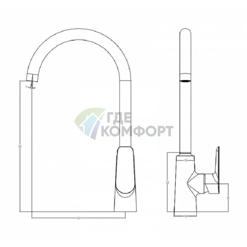 Смеситель Iddis Cloud для кухни с выдвижным изливом - фото 6