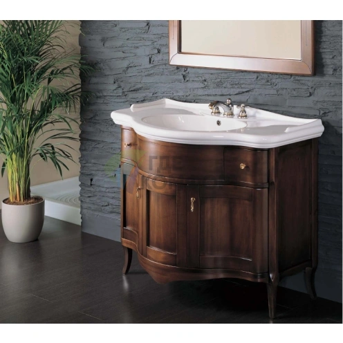 Раковина консольная AZZURRA GIUNONE 112x62x6 см с 3 отверстиями под смеситель белый - фото 2