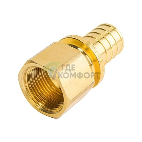 Переходник для труб из сшитого полиэтилена STOUT с внутренней резьбой ВР 20 x G 3/4 аксиальный - фото 1