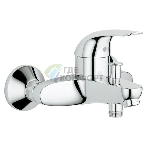 Смеситель для ванны с душем Grohe Euroeco 32743000 с термостатом - фото 1
