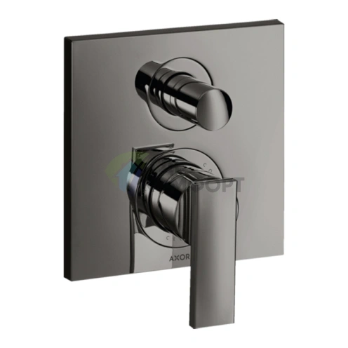 Смеситель для ванны AX Citterio полированный черный хром (39457330) - фото 1