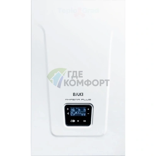 Электрический котел Baxi Ampera Plus 30, 30 кВт, E8403130, настенный, одноконтурный - фото 1