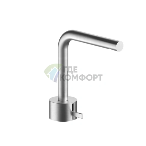 Смеситель для раковины Fantini AF/21 с изливом 155 мм, матовая натуральная сталь (27 93 A504WF) - фото 1