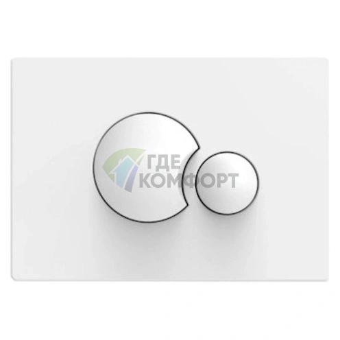 Кнопка смыва для унитаза Sanit S706 16.706.01 белая - фото 1