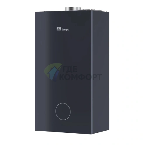 Настенный газовый котел E8 tempo GHA24V (стеклянная панель серый графит) - фото 2