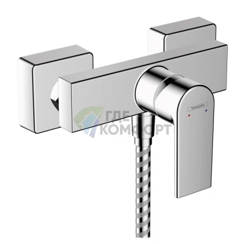 Смеситель для душа Hansgrohe Vernis Shape однорычажный настенный хром (71650000) - фото 1