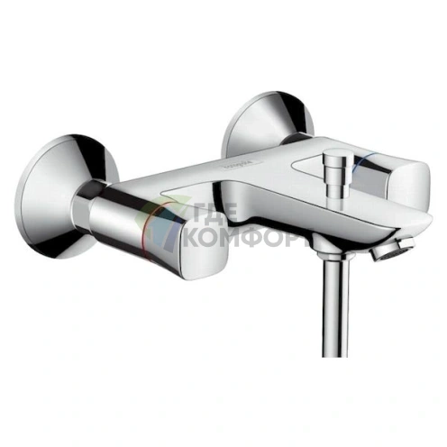 Комплект Hansgrohe Logis: смеситель для ванны с душем, смеситель для раковины и душевая стойка - фото 3