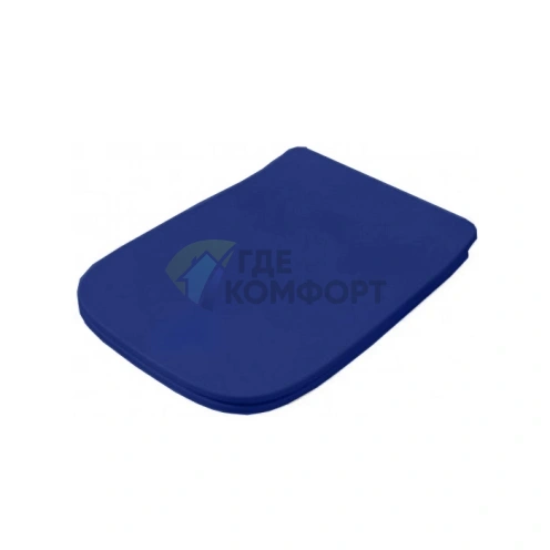 Сиденье для унитаза Artceram A16 с микролифтом, белое, шарниры Blu Zaffiro (ASA001 16 71 blu zaffiro/cr) - фото 1