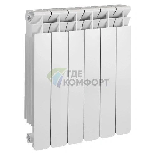 Радиатор алюминиевый Smart Installations 50006 Style 500 6 секций - фото 1