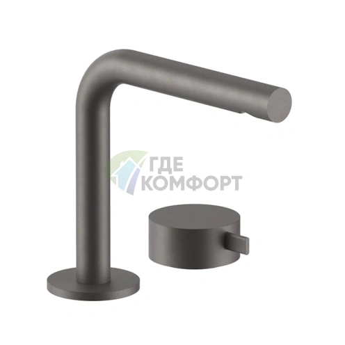 Смеситель для раковины Fantini AF/21 с изливом 155 мм, цвет Matt Gun Metal PVD (27 P5 A104WF) - фото 1