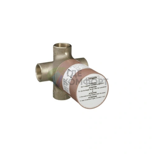 Вентиль переключающий HG Trio/Quattro S скрытого монтажа на 3 источника, 3/4 (15930180) - фото 1