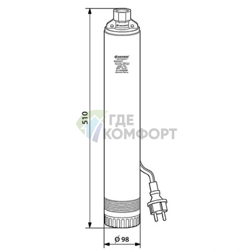 Насос колодезный Джилекс Водомет 55/35 А - фото 3