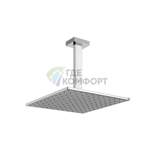 Gessi Rettangolo Верхний душ потолочный 300x300 мм, хром (15186#031) - фото 1