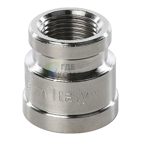 Муфта STOUT ВВ 1/2 x 3/8 никелированная - фото 1