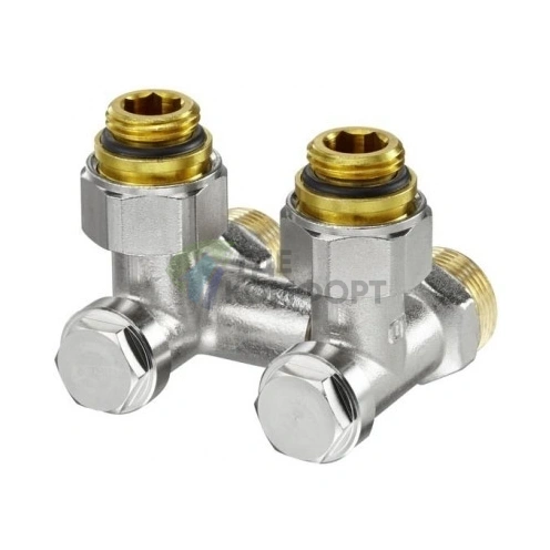 Узел нижнего подключения Oventrop Multiflex V ZB 1/2 AGx3/4 AG 1016292 угловой - фото 1