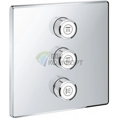 Переключатель потоков Grohe Grohtherm SmartControl 29127000 на 3 позиции для термостата - фото 1