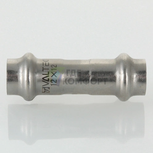 Пресс-муфта 22 мм х 22 из нержавеющей стали VTi.903.I.002222 VALTEC (ВАЛТЕК) - фото 9