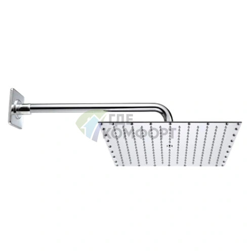 Верхний душ BOSSINI PARIS-CUBE 400x400 мм с настенным кронштейном, хром (H77604.030) - фото 1