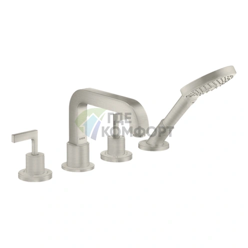 Смеситель AX Citterio для ванны на край, сталь (39446800) - фото 1