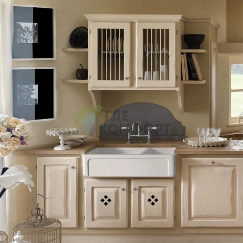 Кухонная раковина Kerasan Hannah Oxfordshire 1003x470x254 мм | Без отверстия под смеситель | Белый (543001) - фото 1