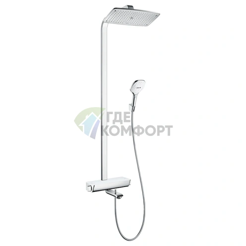 Душевая система HG Raindance Select 360 с термостатом, 360 мм, хром/белый (27113400) - фото 1