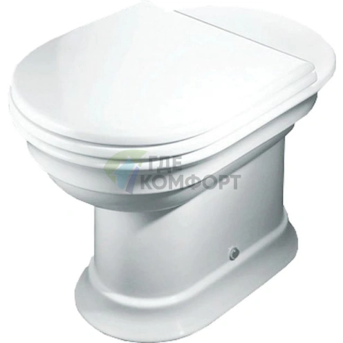 Приставной унитаз Hatria Dolcevita с вертикальным выпуском - фото 2